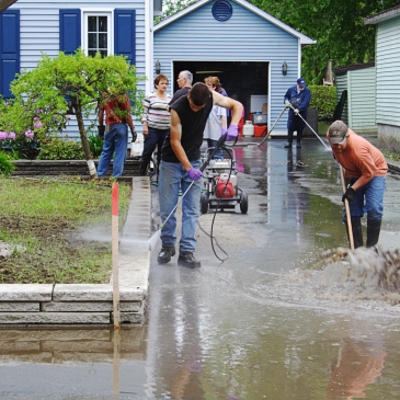 Cleaning up after a flood