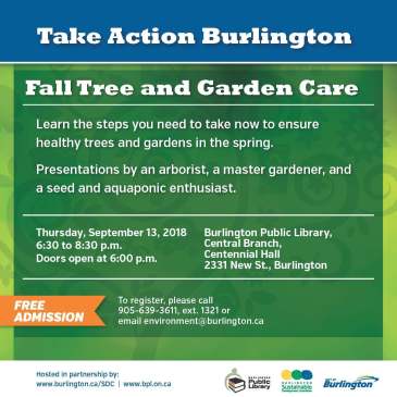 Fall Tree and Garden Care Event promotion