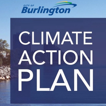 Burlington Climate Action Plan cover page design