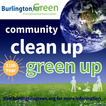 Promotional poster promoting community clean up green up