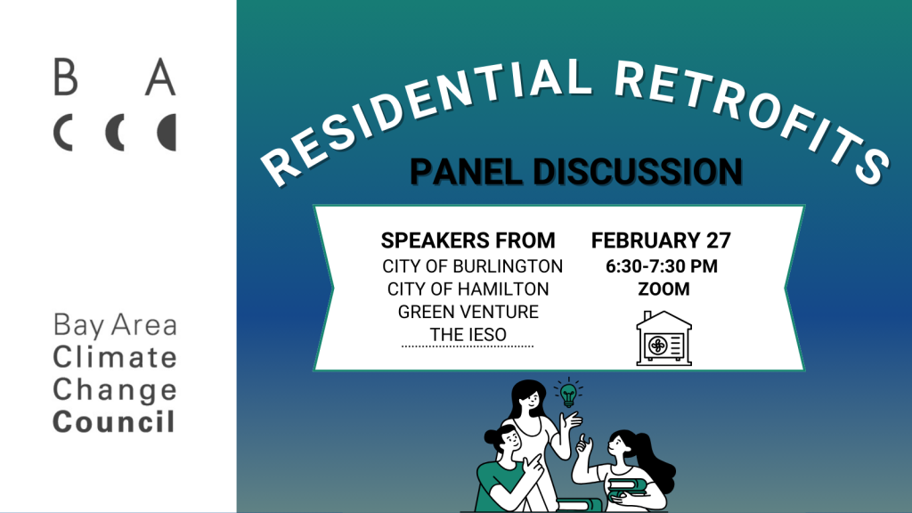 Image promoting Feb. 27 event on residential retrofits panel discussion
