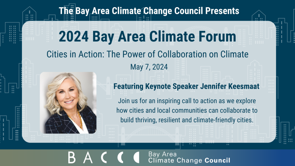 Promotional poster for 2024 Bay Area Climate Forum